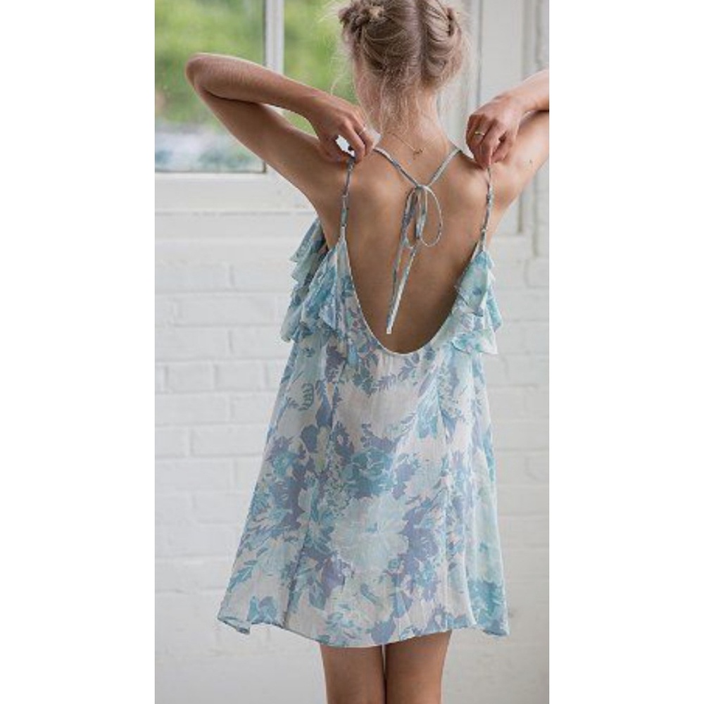 Urban Outfitters Watercolor Print Gauze Dress
